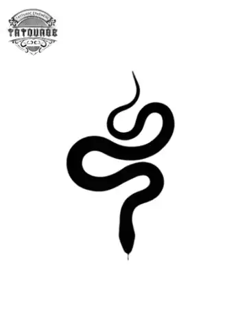 petit tatouage ephemere serpent gros plan petit tatouage éphémère serpent
