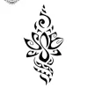 petit tatouage ephemere tahitien femme gros plan petit tatouage éphémère tahitien femme