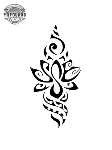 petit tatouage ephemere tahitien femme gros plan petit tatouage éphémère tahitien femme