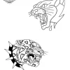 petit tatouage ephemere tigre gros plan 2 petit tatouage éphémère tigre