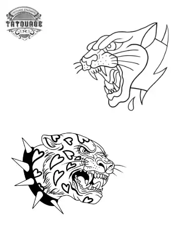 petit tatouage ephemere tigre gros plan 2 petit tatouage éphémère tigre