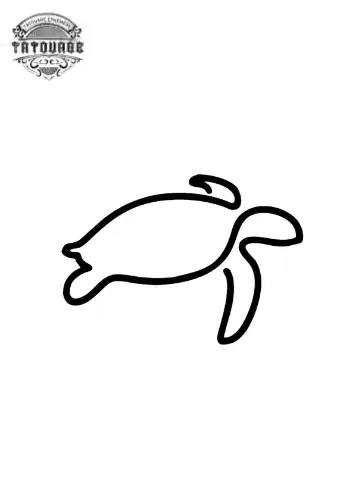 petit tatouage ephemere tortue gros plan petit tatouage éphémère tortue