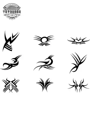 petit tatouage ephemere tribal femme gros plan petit tatouage éphémère tribal femme
