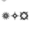 petit tatouage ephemere tribal gros plan petit tatouage éphémère tribal