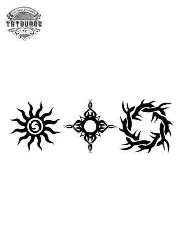petit tatouage ephemere tribal gros plan petit tatouage éphémère tribal
