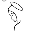 petit tatouage ephemere vierge marie gros plan petit tatouage éphémère vierge marie