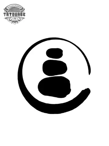 petit tatouage ephemere zen gros plan petit tatouage éphémère zen