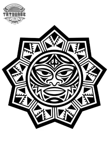 Tatouage éphémère maori étoile