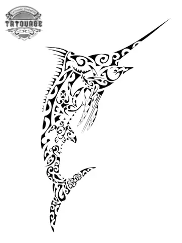 tatouage ephemere maori marlin Tatouage éphémère maori marlin