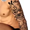Tatouage éphémère bras complet serpent
