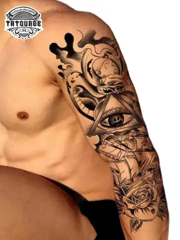 tatouage ephemere bras complet serpent photo Tatouage éphémère bras complet serpent