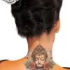 tatouage ephemere bouddha nuque photo Tatouage éphémère bouddha nuque