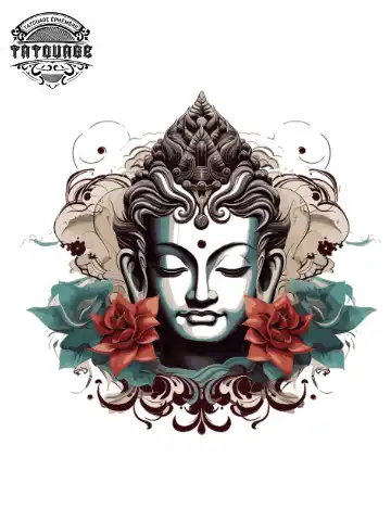 tatouage ephemere bouddha nuque Tatouage éphémère bouddha nuque