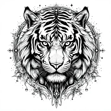 tatouage tigre traditionnel américain tatouage tigre traditionnel américain