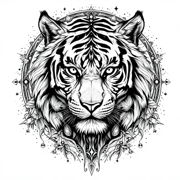 tatouage tigre traditionnel américain tatouage tigre traditionnel américain