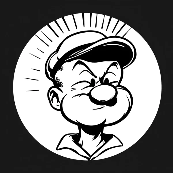 popeye Tatouage Popeye et Ancre Vintage