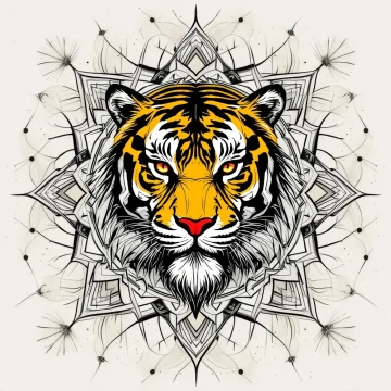 tmpd9w6za59.webp Tatouage Tigre Viking Mandala