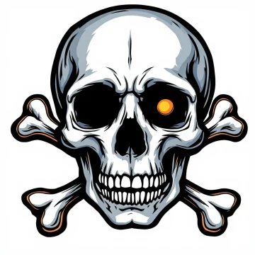 Tatouage Squelette Américain