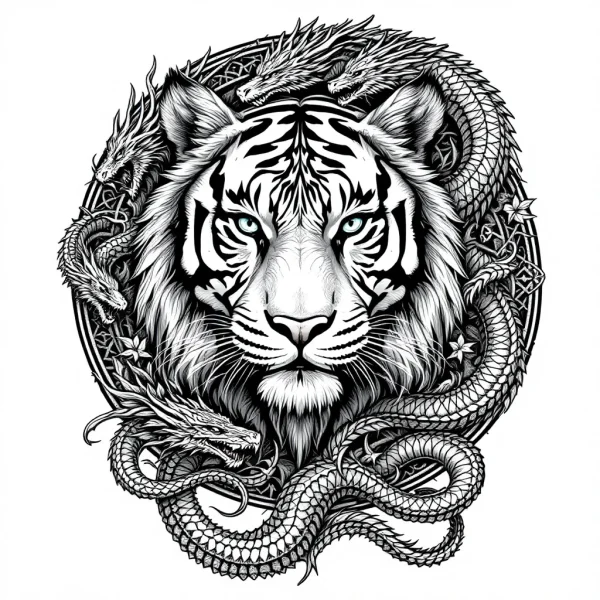 tatouage tigre celtique tatouage tigre celtique