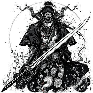 tmpmht8neno.webp Tatouage Guerrier Japonais au Katana