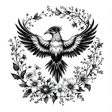 Tatouage Couronne Oiseaux Noirs