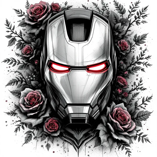 iron man Tatouage Iron Man : Style Trad Américain