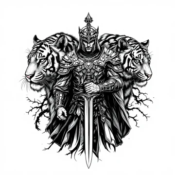 tmp3mw986bl.webp Tatouage Tigres Noir Réaliste