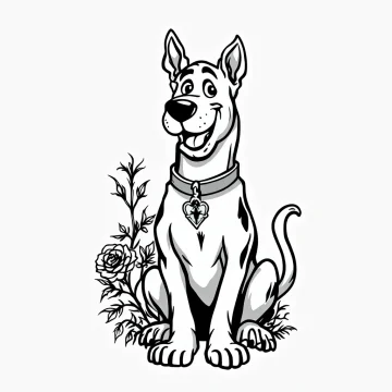 scooby doo Tatouage Scooby-Doo Classique Américain