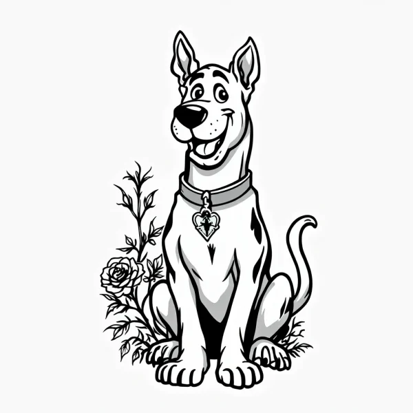 Tatouage Scooby-Doo Classique Américain