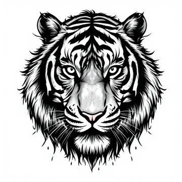 tmp92hurar9.webp Tatouage Tigre Traditionnel Impactant