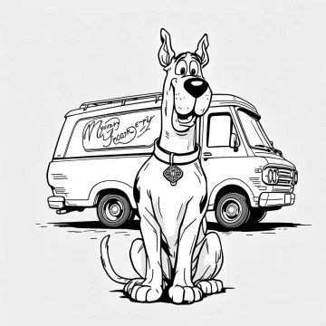 scooby doo Tatouage Scooby-Doo et Mystery Machine