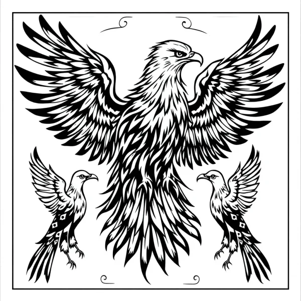 tmpamo0wnld.webp Tatouage Oiseaux Trad Americain Noir