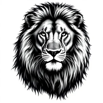 tmpbdokkk8g.webp Tatouage Lion Majestueux Noir & Gris