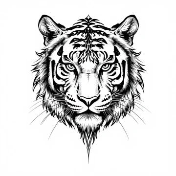 tmpdhq_s119.webp Tatouage Tigre Américain Noir et Gris