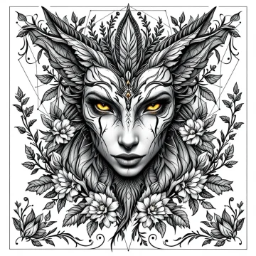 tmphq2z7smj.webp Tatouage reine Araignée Réaliste Noir & Gris
