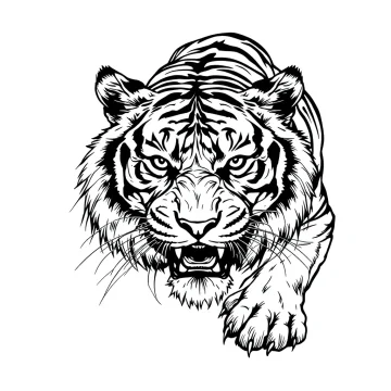 tmpniv9bta8.webp Tatouage Tigre Traditionnel Noir&Gris