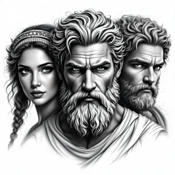 Tatouage Dieux Grecs Réalistes