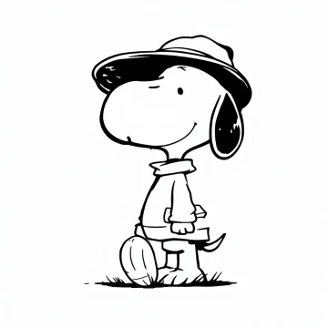 snoopy Tatouage Snoopy chapeau