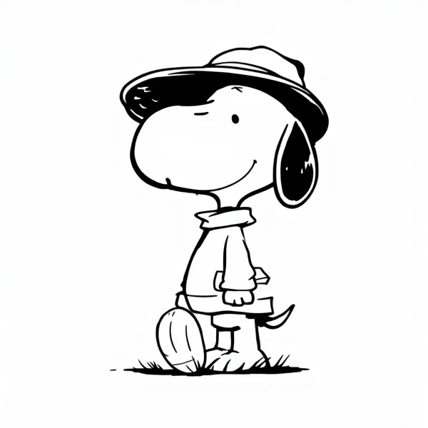 snoopy Tatouage Snoopy chapeau