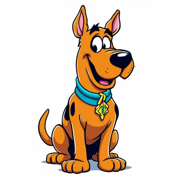 scooby doo Tatouage Scooby New School Noir & Gris