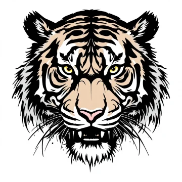 tmprsynalin.webp Tatouage Tigre Trad. Américain Noir/Gris