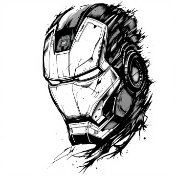 tmpx1ceuwj_.webp Tatouage Iron Man Masque en Gris