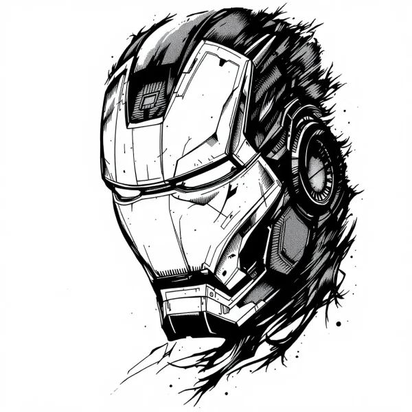 tmpx1ceuwj_.webp Tatouage Iron Man Masque en Gris