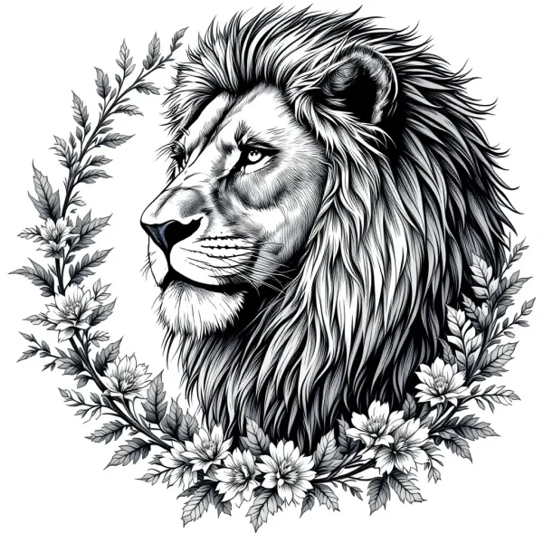 tmpx71lcutl.webp Tatouage Lion Royal Traditionnel