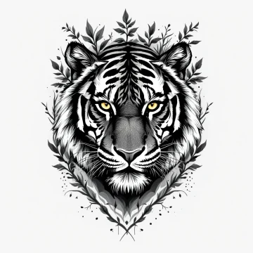 tmpybvk9nlk.webp Tatouage Tigre aux Yeux Pénétrants